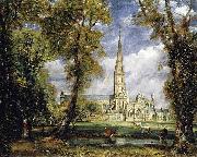 John Constable Salisbury Cathedral from the Bishop s Grounds china oil painting artist